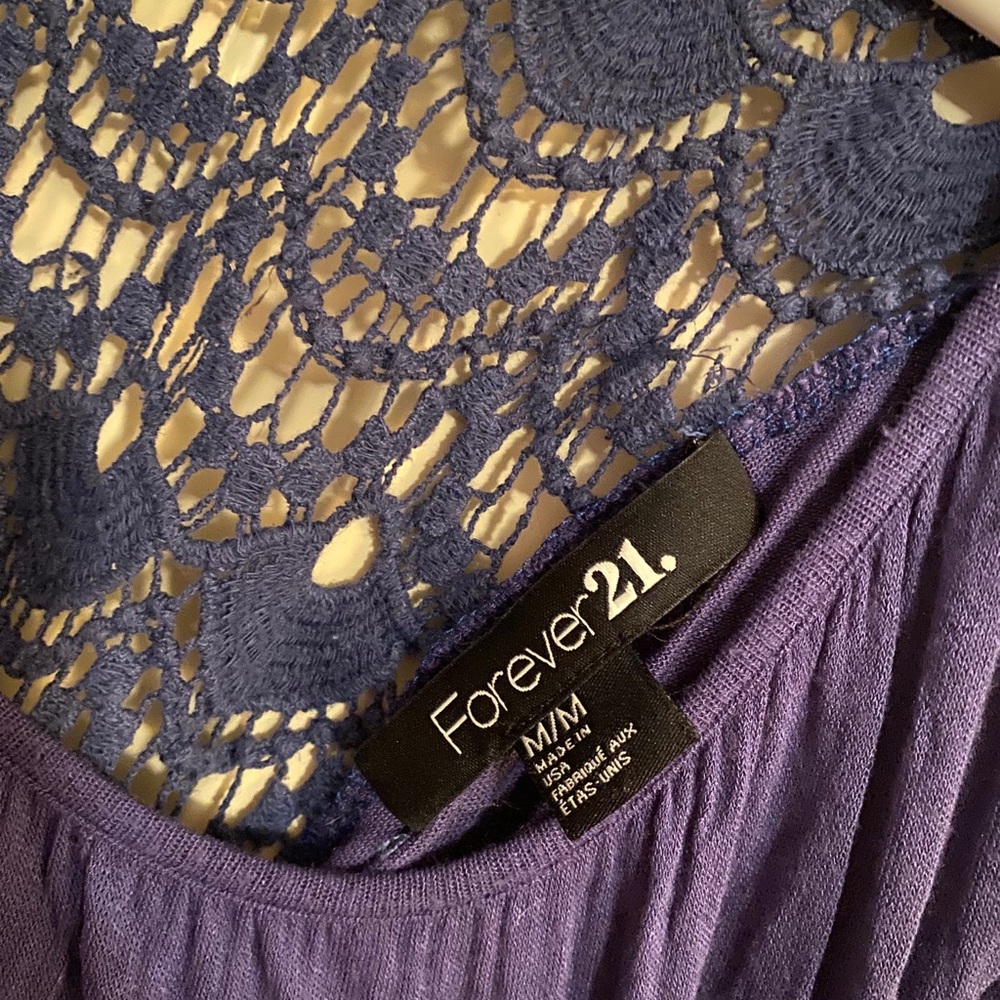 Purple lose fitting blouse